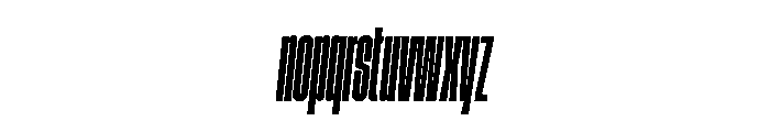 GTStandard SCompressedSemiboldOblique Font LOWERCASE