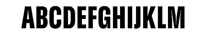 GTStandard SCondensedBlack Font UPPERCASE