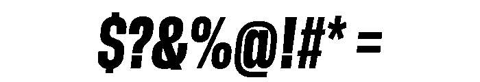GTStandard SCondensedBlackOblique 2 Font OTHER CHARS
