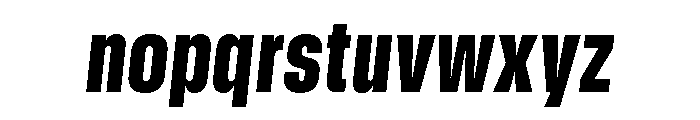 GTStandard SCondensedBlackOblique 2 Font LOWERCASE