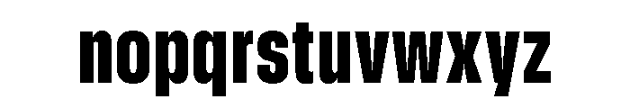 GTStandard SCondensedBlack Font LOWERCASE
