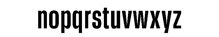 GTStandard SCondensedBold 2 Font LOWERCASE