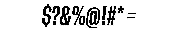 GTStandard SCondensedBoldOblique 2 Font OTHER CHARS