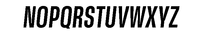 GTStandard SCondensedBoldOblique Font UPPERCASE