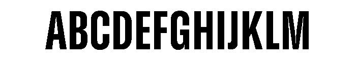 GTStandard SCondensedHeavy Font UPPERCASE