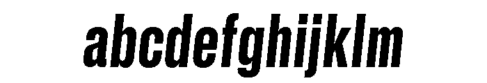 GTStandard SCondensedHeavyOblique 2 FONT