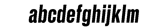 GTStandard SCondensedHeavyOblique FONT