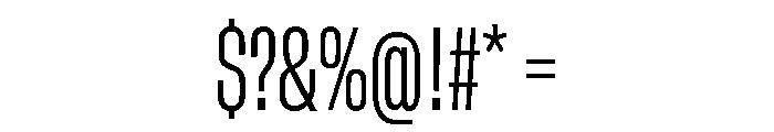GTStandard SCondensedLight Font OTHER CHARS