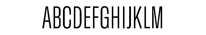 GTStandard SCondensedLight Font UPPERCASE