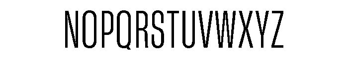 GTStandard SCondensedLight Font UPPERCASE