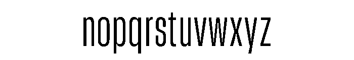 GTStandard SCondensedLight Font LOWERCASE