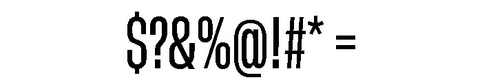 GTStandard SCondensedMedium 2 Font OTHER CHARS