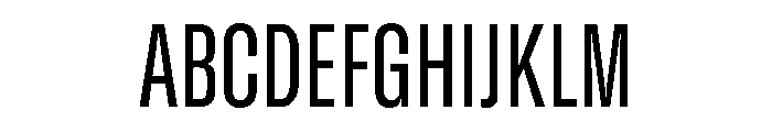 GTStandard SCondensedMedium Font UPPERCASE