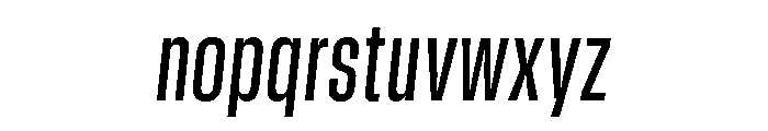 GTStandard SCondensedMediumOblique 2 Font LOWERCASE