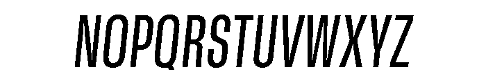 GTStandard SCondensedMediumOblique Font UPPERCASE