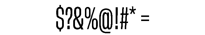 GTStandard SCondensedRegular Font OTHER CHARS