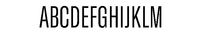 GTStandard SCondensedRegular Font UPPERCASE