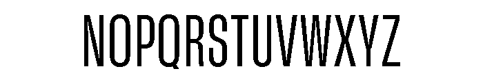 GTStandard SCondensedRegular Font UPPERCASE