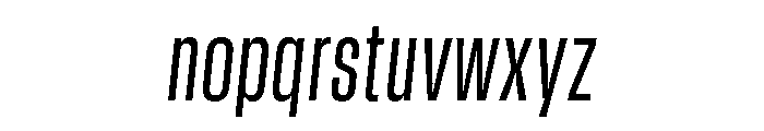 GTStandard SCondensedRegularOblique 2 Font LOWERCASE
