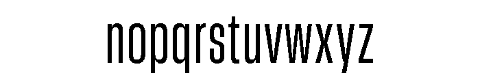 GTStandard SCondensedRegular Font LOWERCASE