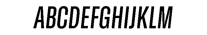 GTStandard SCondensedSemiboldOblique 2 Font UPPERCASE