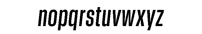 GTStandard SCondensedSemiboldOblique 2 Font LOWERCASE