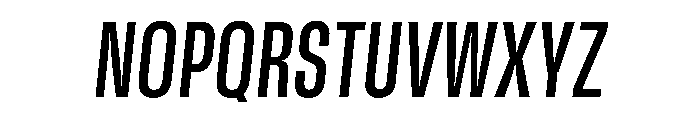GTStandard SCondensedSemiboldOblique Font UPPERCASE