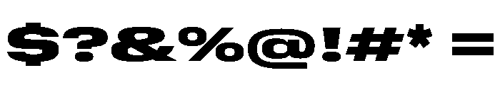 GTStandard SExpandedBlack Font OTHER CHARS