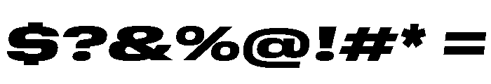 GTStandard SExpandedBlackOblique 2 Font OTHER CHARS