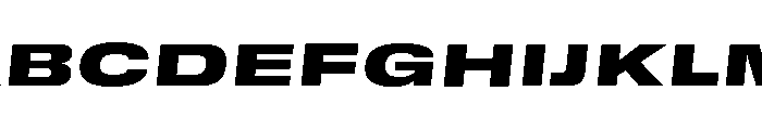 GTStandard SExpandedBlackOblique 2 Font UPPERCASE