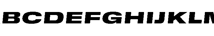 GTStandard SExpandedBlackOblique Font UPPERCASE