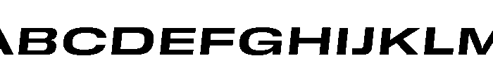 GTStandard SExpandedBoldOblique 2 Font UPPERCASE
