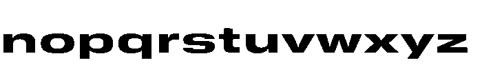 GTStandard SExpandedHeavy 2 Font LOWERCASE