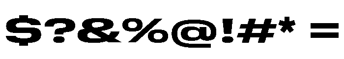 GTStandard SExpandedHeavy Font OTHER CHARS