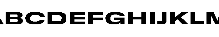 GTStandard SExpandedHeavy Font UPPERCASE