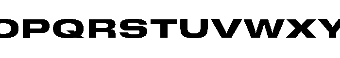 GTStandard SExpandedHeavy Font UPPERCASE