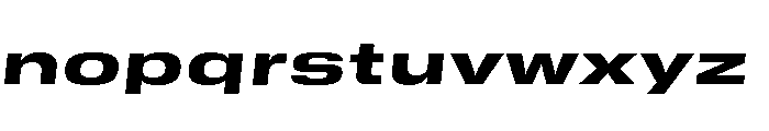 GTStandard SExpandedHeavyOblique 2 Font LOWERCASE