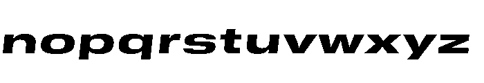 GTStandard SExpandedHeavyOblique Font LOWERCASE