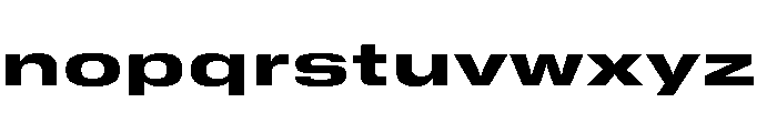 GTStandard SExpandedHeavy Font LOWERCASE