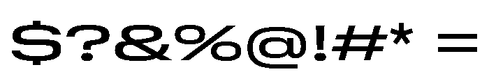 GTStandard SExpandedMedium Font OTHER CHARS
