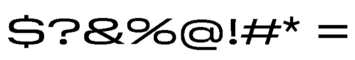 GTStandard SExpandedRegular Font OTHER CHARS