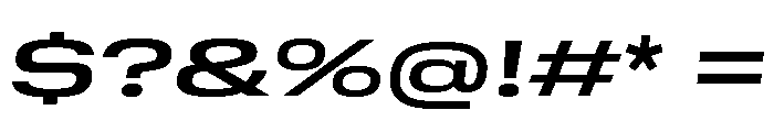 GTStandard SExpandedSemiboldOblique 2 Font OTHER CHARS
