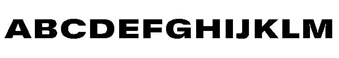 GTStandard SExtendedBlack Font UPPERCASE