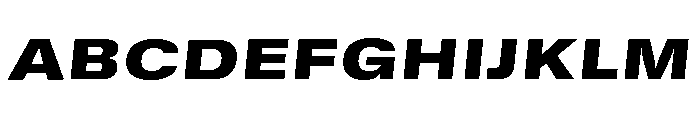 GTStandard SExtendedBlackOblique Font UPPERCASE
