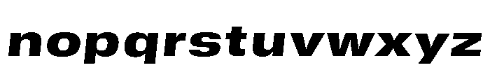 GTStandard SExtendedBlackOblique Font LOWERCASE