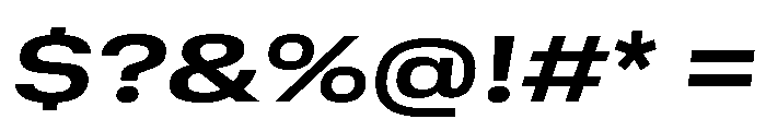 GTStandard SExtendedBoldOblique Font OTHER CHARS