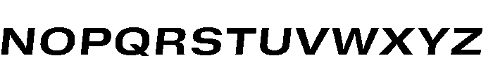 GTStandard SExtendedBoldOblique Font UPPERCASE