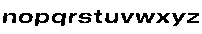 GTStandard SExtendedBoldOblique Font LOWERCASE