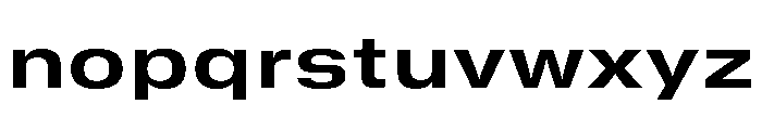 GTStandard SExtendedBold Font LOWERCASE