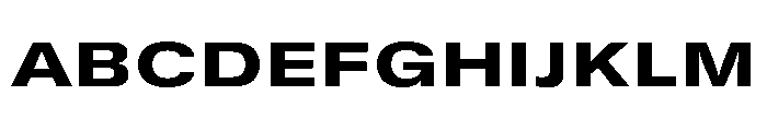 GTStandard SExtendedHeavy 2 Font UPPERCASE